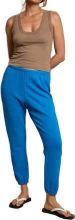 perfectwhitetee Johnny Easy Sweatpants In Cobalt