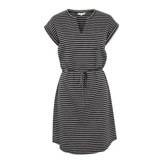 Part Two Navy Stripe Dress with V-Neck - female - Part Two - Short Dresses - Multicolor - XL - Dresses