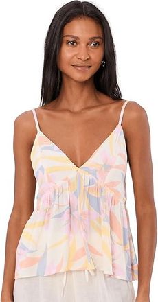 Salty Crew Bloomed Cami Womens Clothing Off-White : MD, Viscose