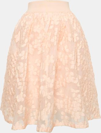 Maje Light Orange/peach Fil Coupe Joshua Rose Short Skirt