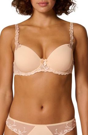 Simone P&eacute;r&egrave;le Andora 3D Molded Underwire Bra in Chic Beige at Nordstrom, Size 36B
