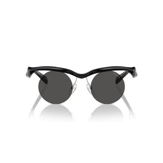 Prada 0pr A24s Sculptural Black Sunglasses