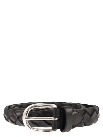 Alberto Luti Braided Leather Belt