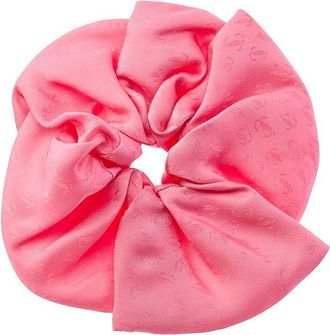Jimmy Choo London Logo Silk Scrunchie