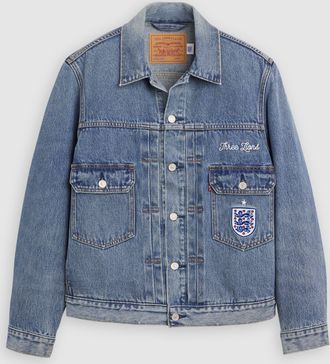 Levi's England Football Type II Trucker Jacket - Mens - 2XL - Blue