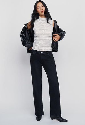 EB Denim Low-Slung Baggy Wide-Leg Jeans