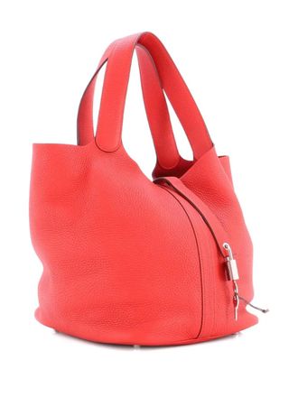 Herm&egrave;s Picotin Lock Bag Clemence GM bucket bag - Rosso