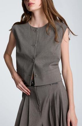 Kenneth Cole Boxy Vest in Black/Oyster at Nordstrom Rack, Size X-Large