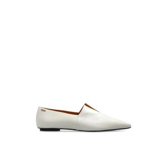 Tod's Schoenen, Dames, Wit, 38 1/2 EU, Leer, Ballerinas met Puntneus