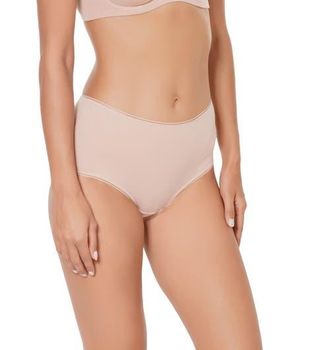 Huit Coton Bio High Waisted Bikini in Blush at Nordstrom, Size X-Large