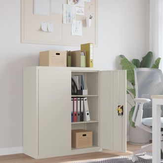 Berkfield Home File Cabinet White 90x40x105 cm Steel | Size: 90 x 40 x 105 cm
