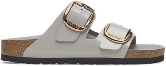 Birkenstock Arizona Big Buckle Narrow Fit - Dames - Sandalen - Grijs - 40 EU - Leer - Schoenen