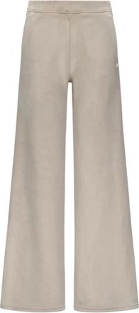 K-Way Jenny Velour Polar - Dames - Wijde Broeken - Beige - M - Polyester - Broeken