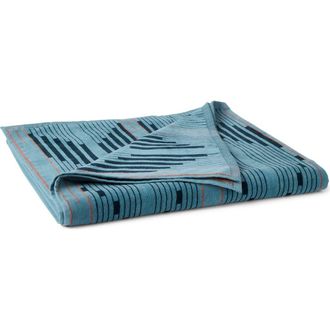 Coyuchi Morelia Jacquard Organic Cotton Beach Towel in Pond at Nordstrom