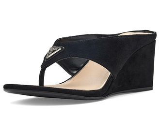 Guess Marchon Womens Wedge Shoes Black : 9.5 M, Suede