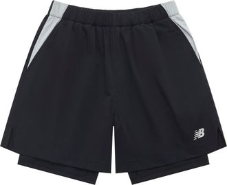 New Balance NB Logo 2 In 1 Short Asia Sizing Black NVE25121-BK