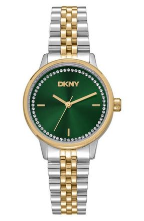 DKNY L 086 Bracelet Watch in Dark Green at Nordstrom