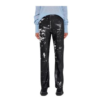 10 Days Pailletten Flared Leggings - Dames - Slim Fit Broeken - Zwart - XS - Pailletten - Broeken