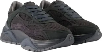Philippe Model Womens Odeon Low Sneaker Black Calfskin