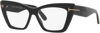 Tom Ford 56mm Cat Eye optical glasses in Black at Nordstrom