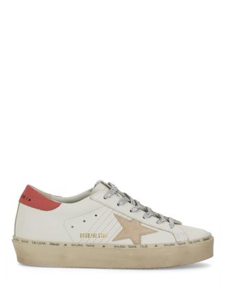 Golden Goose White Hi Star Cow Leather Sneakers