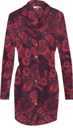 Johnny Was Womens The Neena Night Shirt In Red