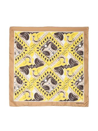 Valentino Garavani Sjaal met print - Geel