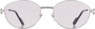 Cartier Demo Oval Ladies Eyeglasses CT0528OA 002 54