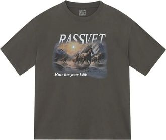 Rassvet graphic T-shirt - Brown