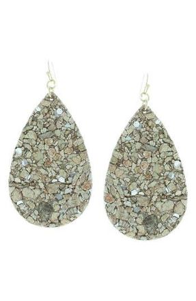 Olivia Welles Gold-Plated Riah Cork Earrings in Worn Gold at Nordstrom Rack