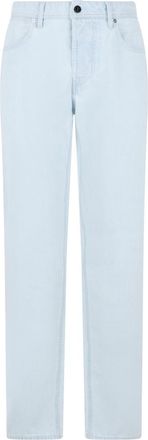 Stone Island Light Blue Denim Straight Leg