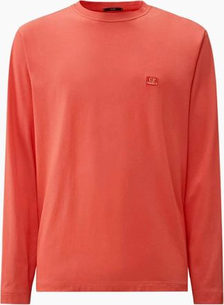 C.P. Company Mens Long Sleeve Tacting T-Shirt - Red - Size: 38