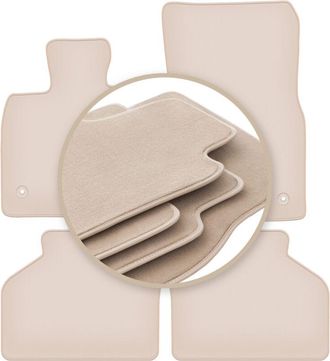OEM Alfombrillas Beige Premium Para Bmw Gt F07 Fl Gt 2013-2018