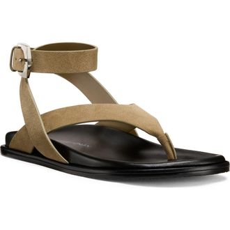 Stuart Weitzman Marykate Ankle Strap Sandal in Golden Olive at Nordstrom, Size 7.5