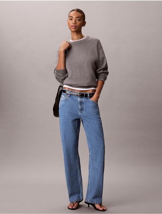 Calvin Klein Jeans Calvin Klein Womens 90s Straight Jeans - Blue - 25W x RL