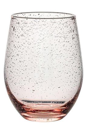 Juliska Provence Stemless Wine Glass in Blush at Nordstrom