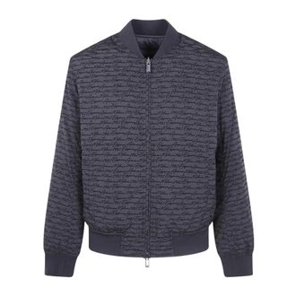Emporio Armani Heren, Jassen, Zwart, Maat: M Polyamide