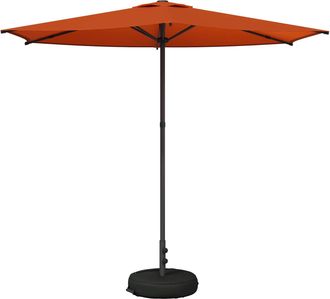 vidaXL Paraguas De Jard&iacute;n Con Base 270 X 270 Cm Poli&eacute;ster Rectangular Vidaxl
