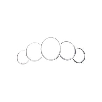 OEM Anillo Decorativo De Abs Para El Salpicadero Del 911 Cayenne, Color Plata
