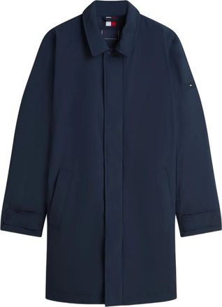 Tommy Hilfiger Cappotto con chiusura nascosta - Blu