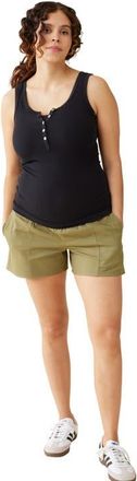 Ingrid & Isabel The Everyday Maternity Woven Short in Olive at Nordstrom, Size X-Small