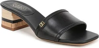 Franco Sarto Kaori Block Heel Sandal in Black at Nordstrom, Size 5.5