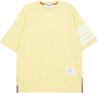 Thom Browne (WMNS) THOM BROWNE Short Sleeve T-Shirt Yellow FJS102G-07862-740