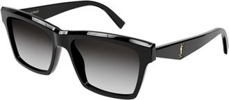 Saint Laurent SL M104 001 Womens Sunglasses Black Size 56