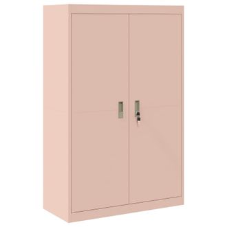 vidaXL Armario De Almacenamiento Rosa 90 X 40 X 140 Cm Acero Vidaxl