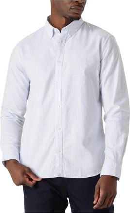 Matinique Overhemden, Heren, Blauw, L, Katoen, Blauw Casual Overhemd voor Mannen