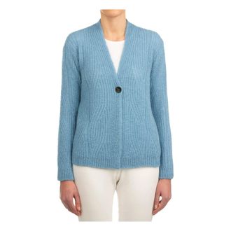 Le Tricot Perugia Maglia cardigan un bottone - - Knitwear - Donna - Beige - M