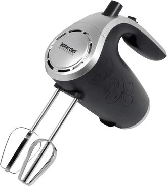 Better Chef Better Chef 5-Speed 150W Hand Mixer with Silver Accents and Storage Clip