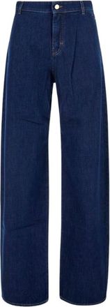 Max Mara Wide Jeans - Dames - Loose Fit Jeans - Blauw - XS - Jeans