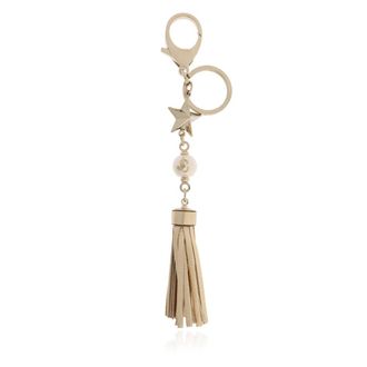 Jimmy Choo London Accessoires, Dames, Geel, ONE Size, Leer, Star Tassel Charm